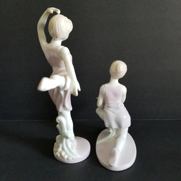 Russ Porcelain Handpainted Ballerinas Set of 2 - Picture 4 of 8